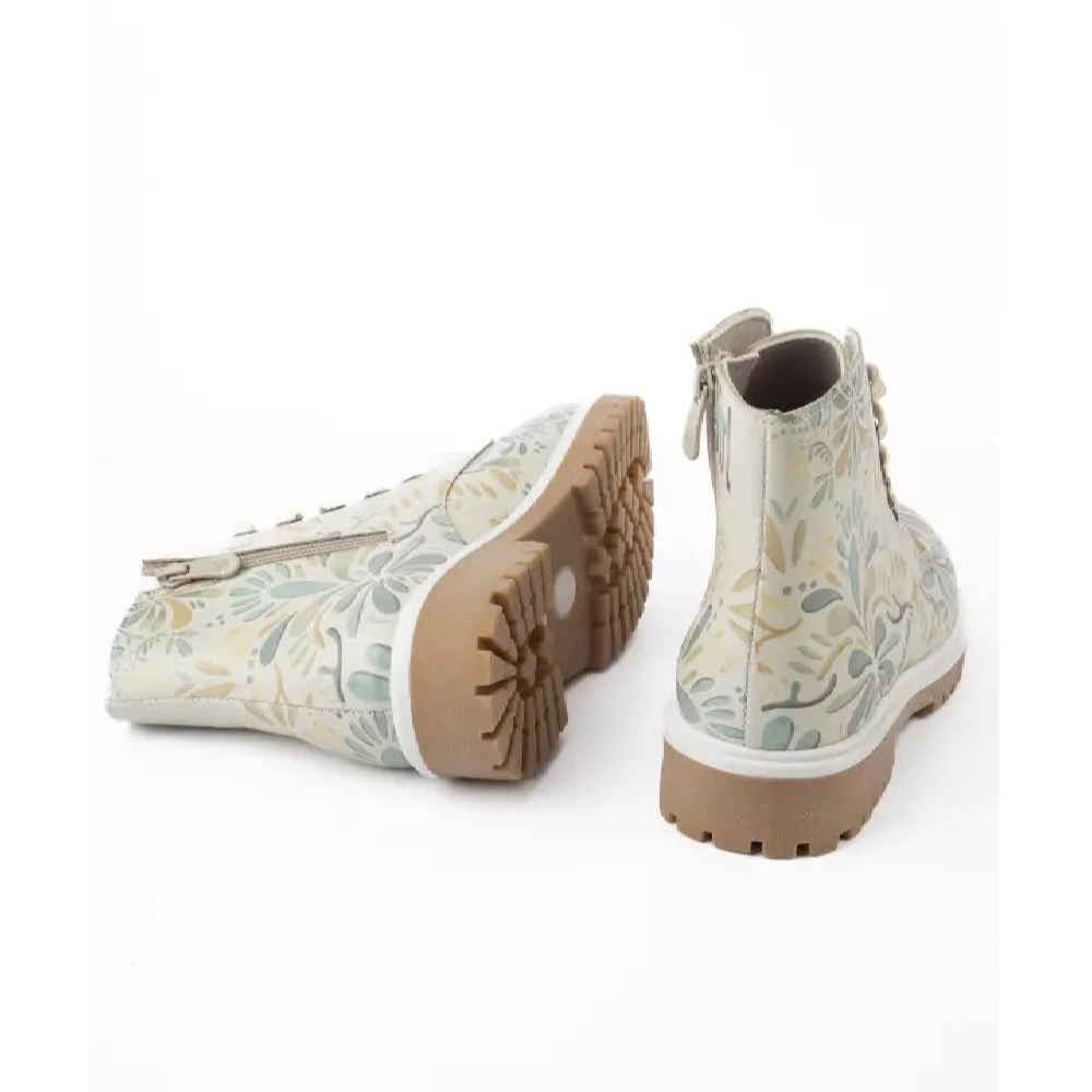 Price and Buy Graffiti Print Ankle Boot for Women – Floral Pattern - Image 4