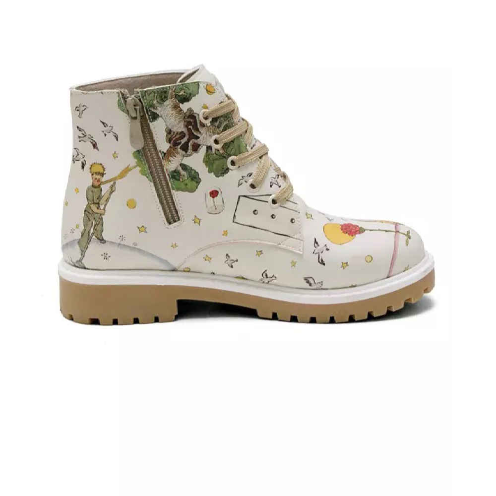 Price and Buy Graffiti Print Ankle Boot for Women – Synthetic Leather - Image 4