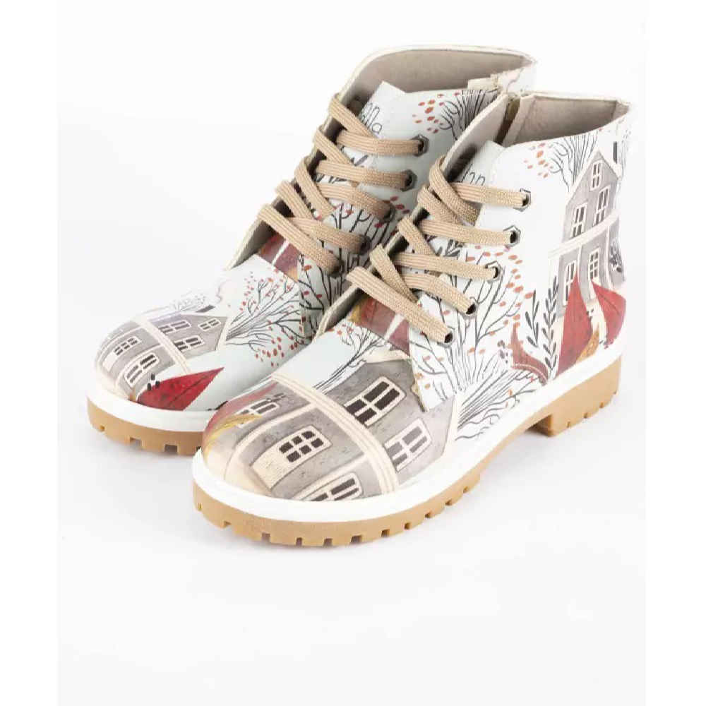Price and Buy Graffiti Print Ankle Boot for Women – Village House Pattern