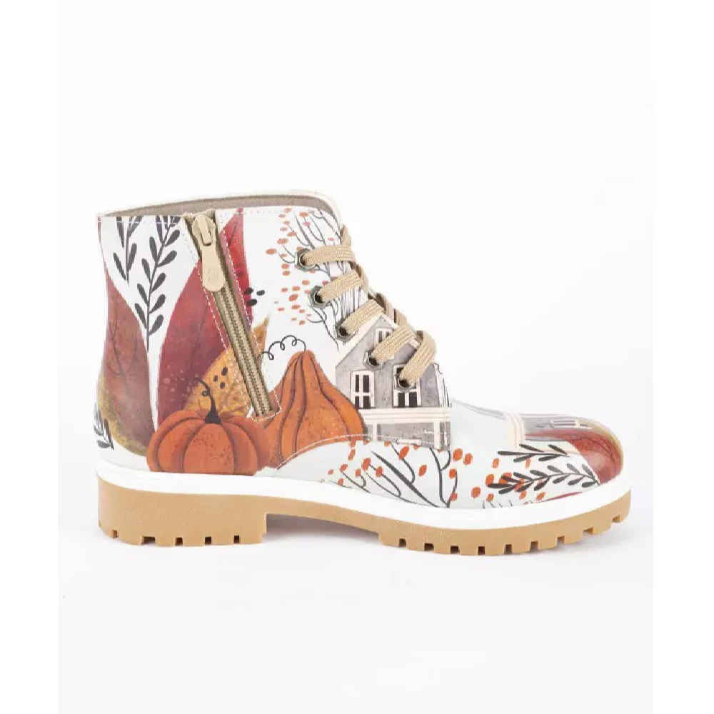 Price and Buy Graffiti Print Ankle Boot for Women – Village House Pattern - Image 3