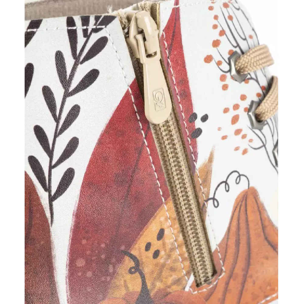 Price and Buy Graffiti Print Ankle Boot for Women – Village House Pattern - Image 4