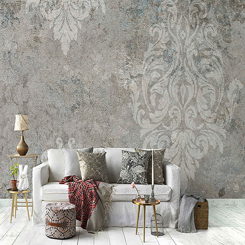 Price and Buy Gray Abstract Wall Mural Model Leili for Modern Interiors