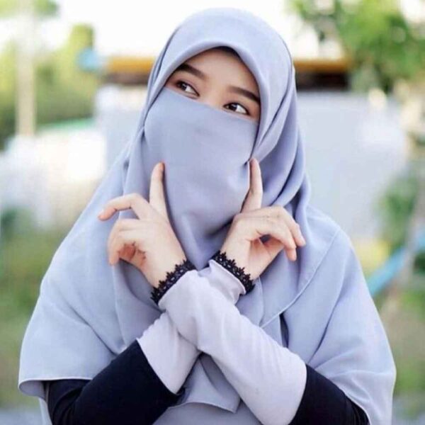 Price and Buy Gray Islamic Crepe Square Scarf & Niqab Set for Women_68fdc401de2ae.jpeg Price and Buy Gray Islamic Crepe Square Scarf & Niqab Set for Women