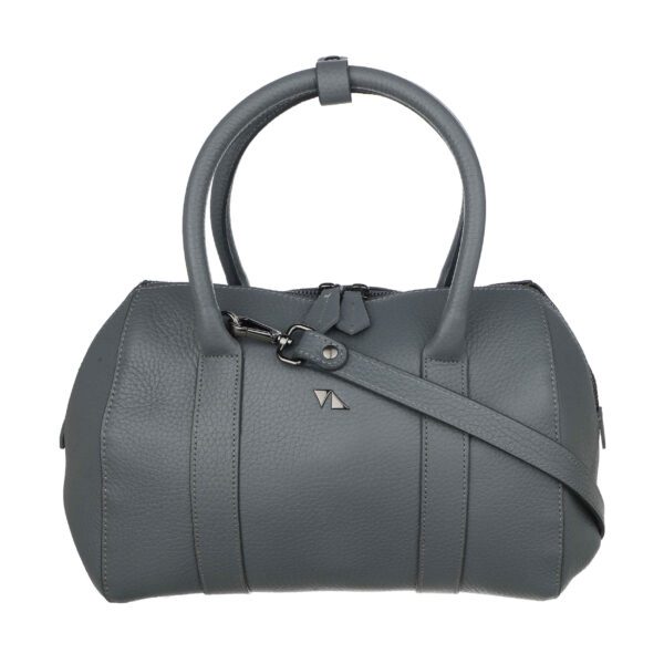 Price and Buy Gray Leather Bauletto Handbag with Large Capacity for Women_68fe8fb769b4c.jpeg Price and Buy Gray Leather Bauletto Handbag with Large Capacity for Women
