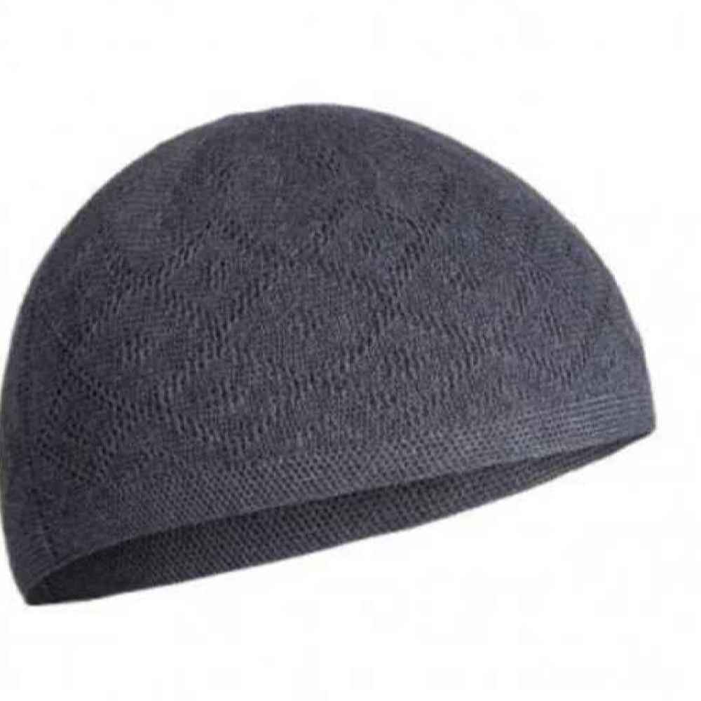 Price and Buy Gray Turkish Kufi Taqiyah – Traditional Muslim Headwear Hat