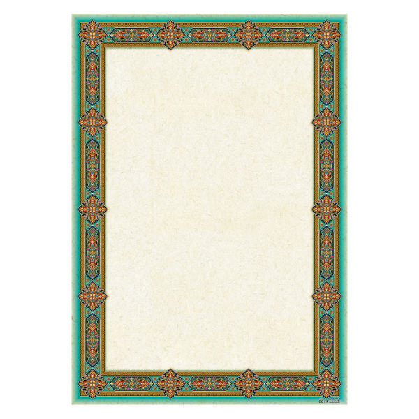 Price and Buy Green Blue Colored Tazhib A4 Paper (100x)_68f65474d4875.jpeg Price and Buy Green Blue Colored Tazhib A4 Paper (100x)