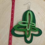 Price and Buy Green Butterfly Wooden Earrings – Nature-Inspired Boho Beauty - Image 4