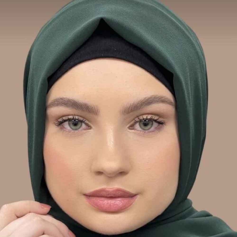 Price and Buy Green Chiffon Shayla Hijab for Muslim Women - Image 5
