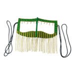 Price and Buy Green & Gold Decorative Burqa – Unique Hand-Sewn Design