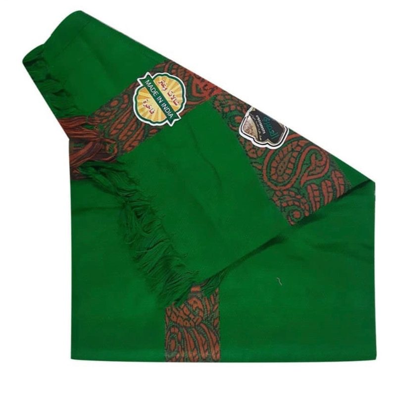 Price and Buy Green Kashmiri Shawl for Men – Pakistani Style with Parsley Pattern - Image 3
