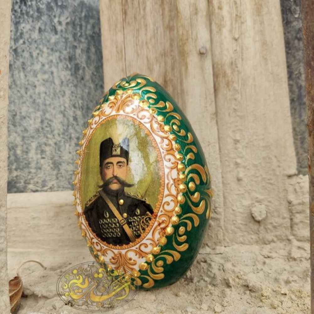 Price and Buy Green Shah Abbasi Pottery Egg – Decorative - Image 3