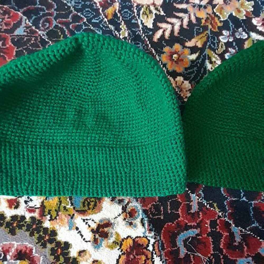 Price and Buy Green Turkish Kufi Taqiyah – Traditional Muslim Cotton Hat - Image 4