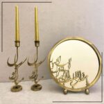 Price and Buy Haft-Sin Mirror Set with the Persian Calligraphy of Happy New Year Candleholders - Image 3