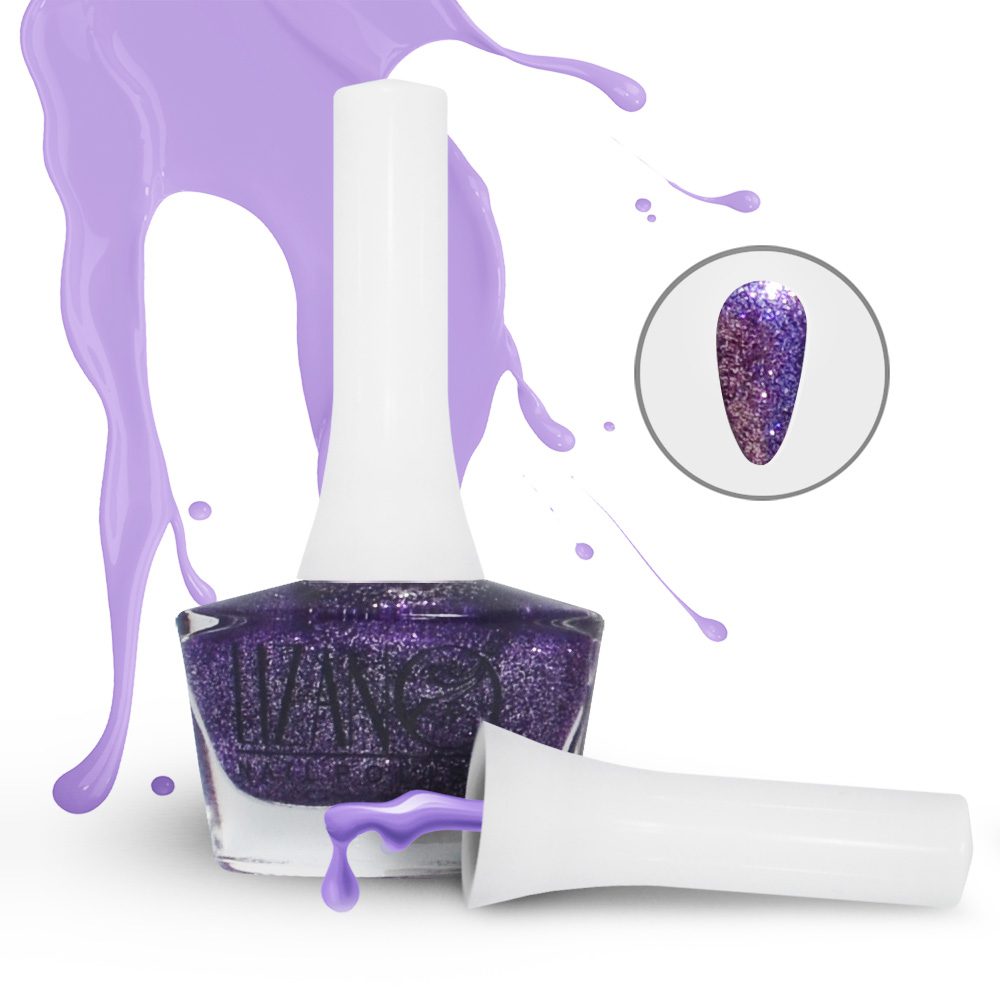 Price and Buy Halal Nail Polish Glitter Finish and Breathable Violet Colors (6x) - Image 5