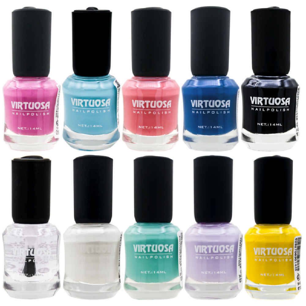 Price and Buy Halal Nail Polish Glossy Finish and Breathable Party Colors (10x)