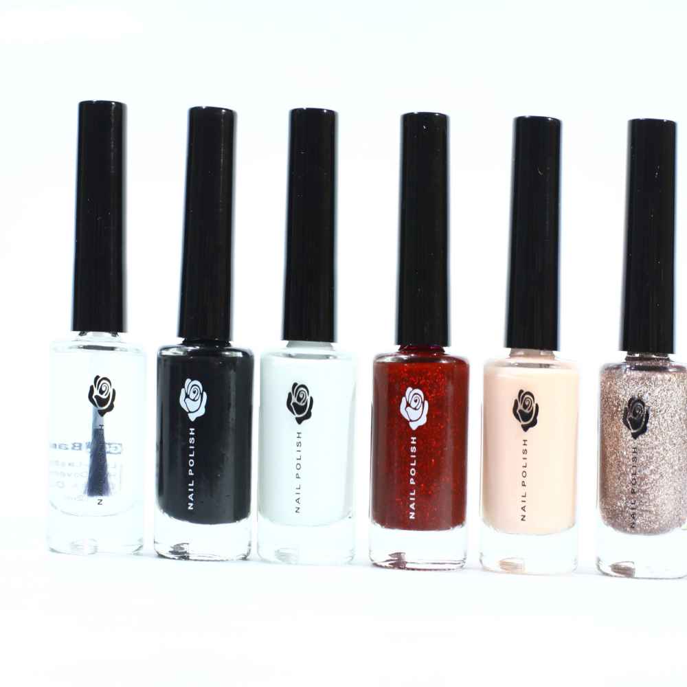 Price and Buy Halal Nail Polish Glossy & Glitter Finish and Breathable Chic Colors (6x) - Image 3