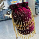 Price and Buy Hand Beaded Clutch Bag in Cylindrical Shape in Different Color – Traditional Design - Image 4