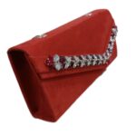 Price and Buy Hand Beaded Clutch Bag in Red Color – A Touch of Luxury & Beauty - Image 3