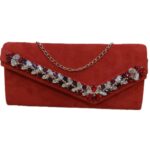 Price and Buy Hand Beaded Clutch Bag in Red Color – A Touch of Luxury & Beauty - Image 5