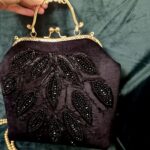 Price and Buy Hand Beaded Clutch Bag with Leaf Design – Sparkling and Elegant