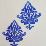 Price and Buy Hand-Carved Linoleum Block Stamp – Suitable for Fabric & Paper with Damask Design - Image 3