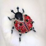 Price and Buy Hand Embroidered Brooch – Jewel Ladybug