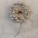 Price and Buy Hand-Embroidered Jewel Brooch Dandelion Design