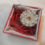 Price and Buy Hand-Embroidered Jewel Brooch Dandelion Design - Image 3