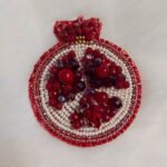 Price and Buy Hand-Embroidered Jewel Pomegranate Brooch – Crafted with Love