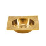 Price and Buy Hand Engraved Brass Ashtray – Artistic Intricate Floral Design