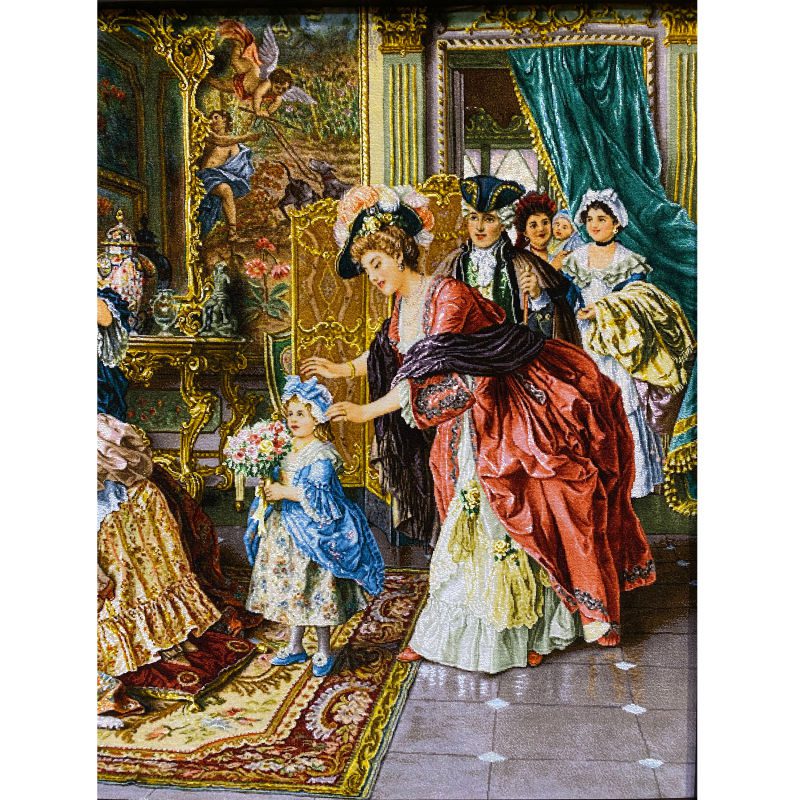 Price and Buy Hand-Knotted Persian Pictorial Rug Depicting Grandmother’s Birthday Arturo Ricci - Image 4