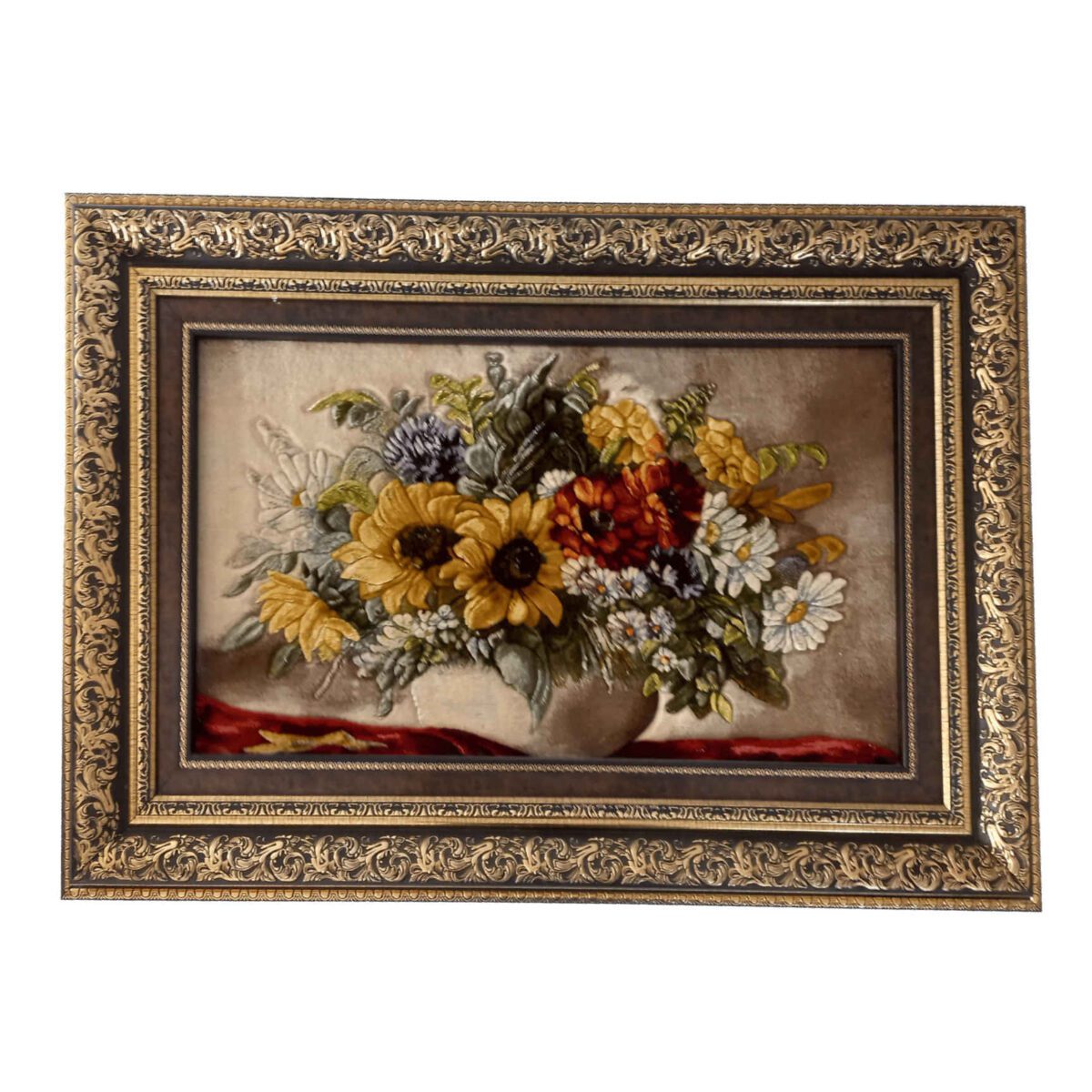 Price and Buy Hand-Knotted Persian Pictorial Rug Depicting Sunflower