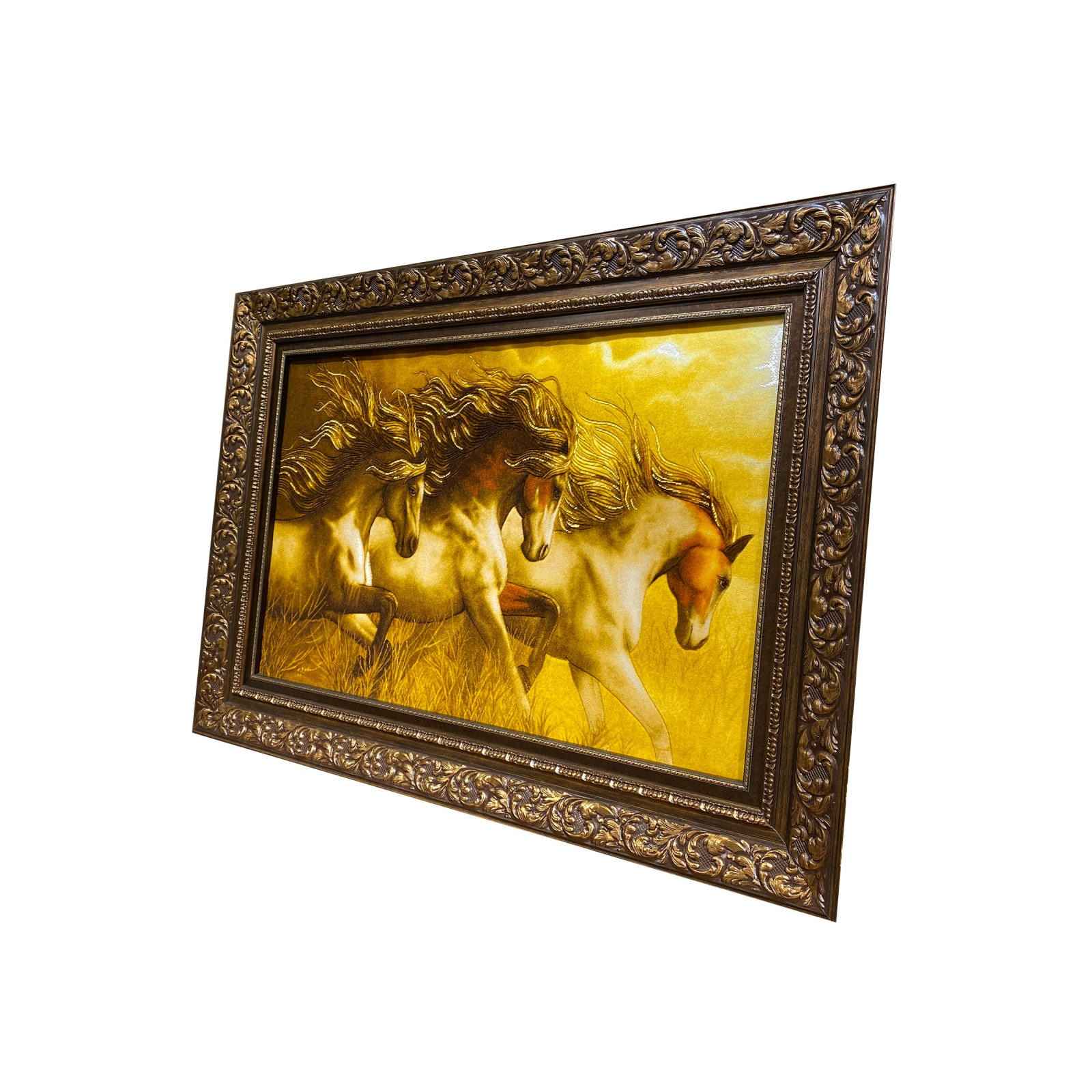 Price and Buy Hand-Knotted Persian Pictorial Rug from Tabriz Depicting Golden Horse - Image 3