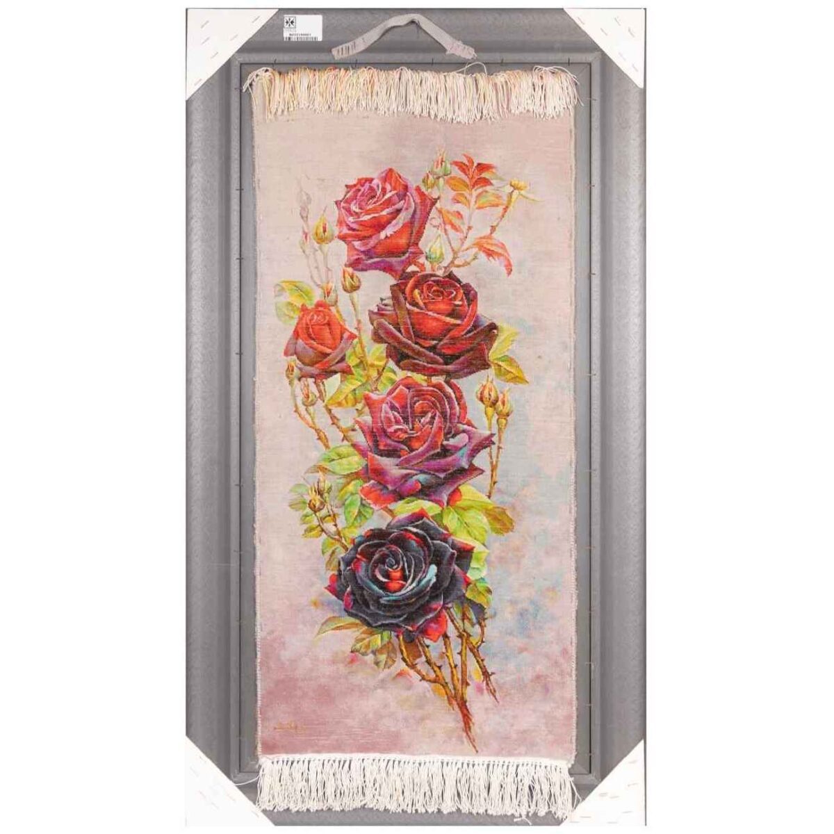 Price and Buy Hand-Knotted Persian Pictorial Rug from Tabriz Depicting Rose Flowers - Image 3