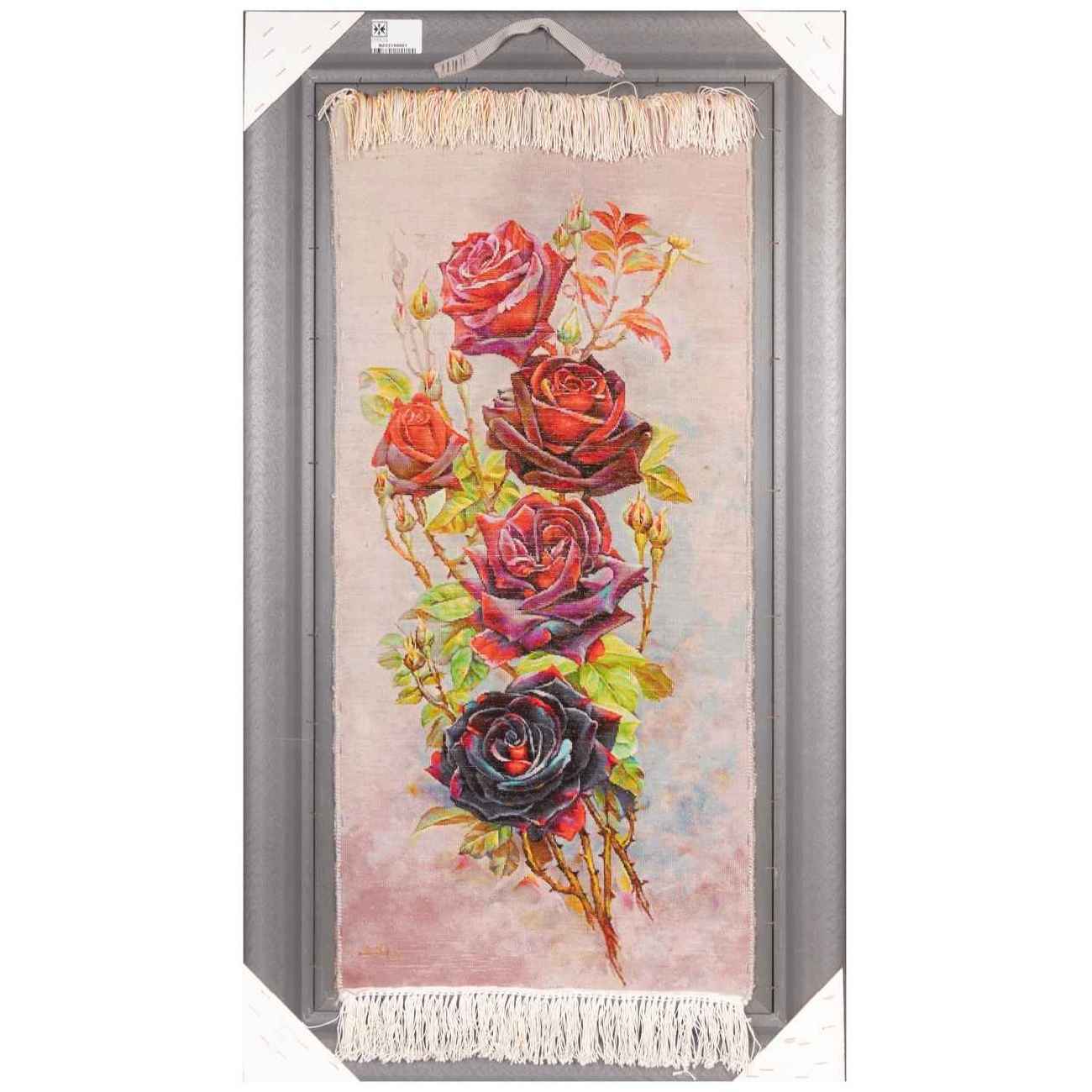 Price and Buy Hand-Knotted Persian Pictorial Rug from Tabriz Depicting Rose Flowers - Image 3