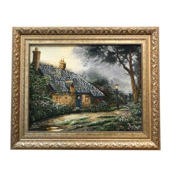 Price and Buy Hand-Knotted Persian Pictorial Rug from Tabriz Depicting Thomas Kinkade Foxglove Cottage_68ff13333f9d8.jpeg Price and Buy Hand-Knotted Persian Pictorial Rug from Tabriz Depicting Thomas Kinkade Foxglove Cottage