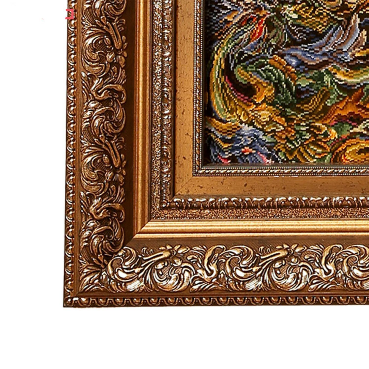 Price and Buy Hand-Knotted Persian Wall Hanging Rug from Tabriz Depicting Booyeh Bahar Miniature - Image 4