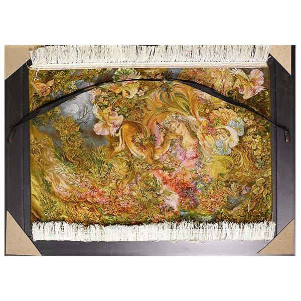 Price and Buy Hand-Knotted Persian Wall Hanging Rug from Tabriz Depicting Cycle of life Miniature - Image 5