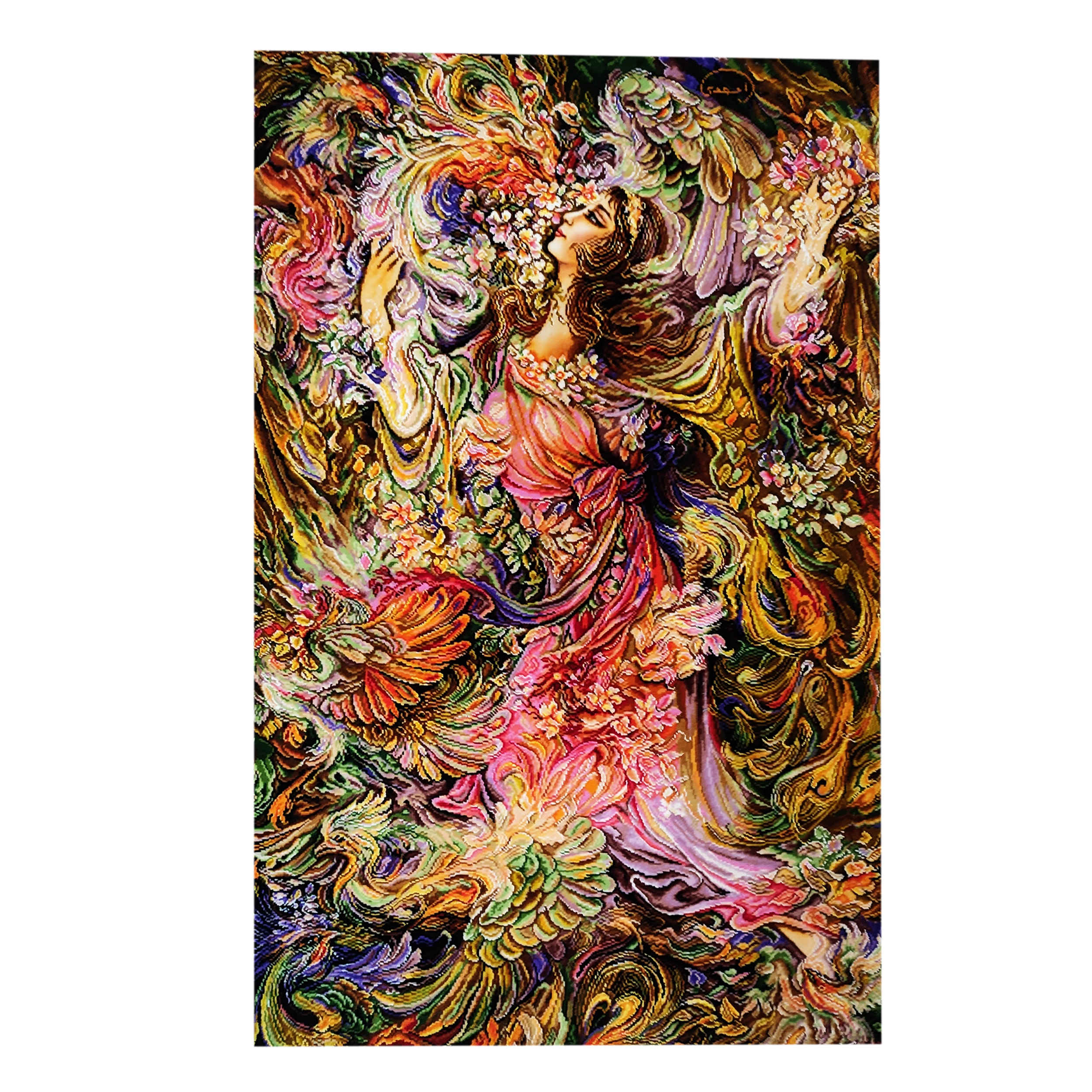 Price and Buy Hand-Knotted Persian Wall Hanging Rug from Tabriz Depicting Miniature - Image 3