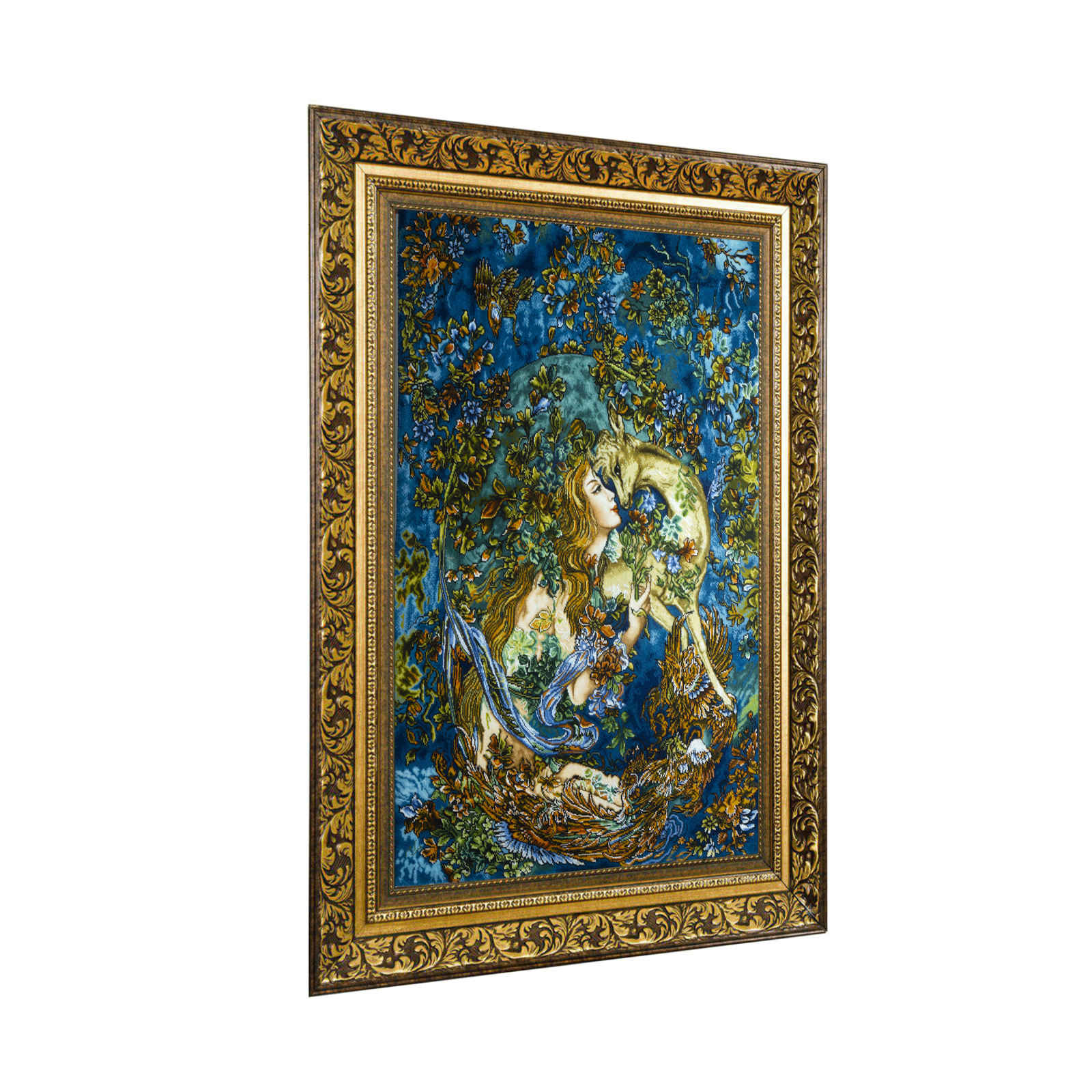Price and Buy Hand-Knotted Persian Wall Hanging Rug from Tabriz Depicting Tamanaye Navazesh - Image 3