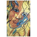 Price and Buy Hand-Painted Cubist Acrylic Canvas – Suitable for Home or Office Walls