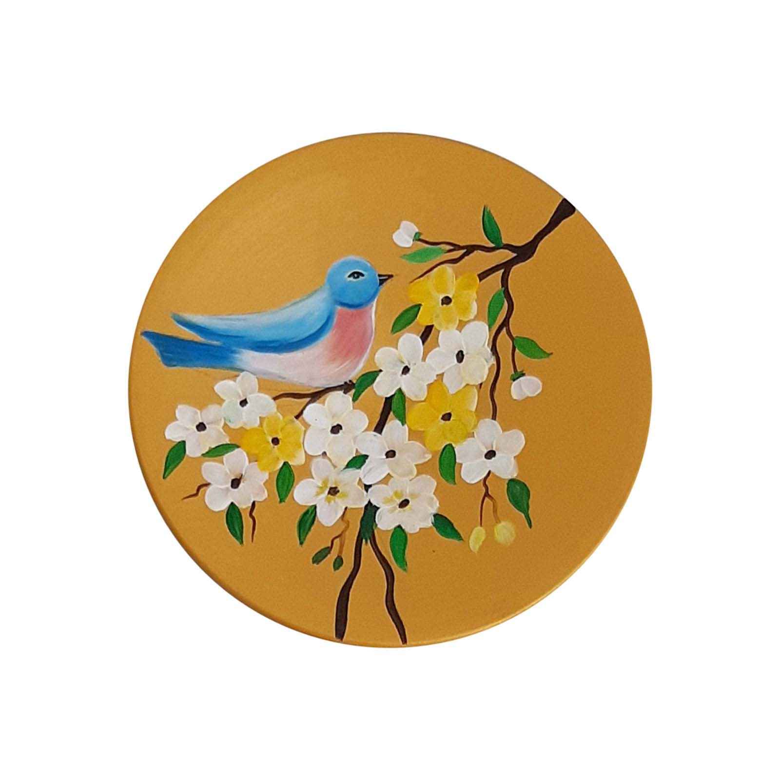 Price and Buy Hand-Painted Decorative Pottery Wall Plate Bird - Image 3