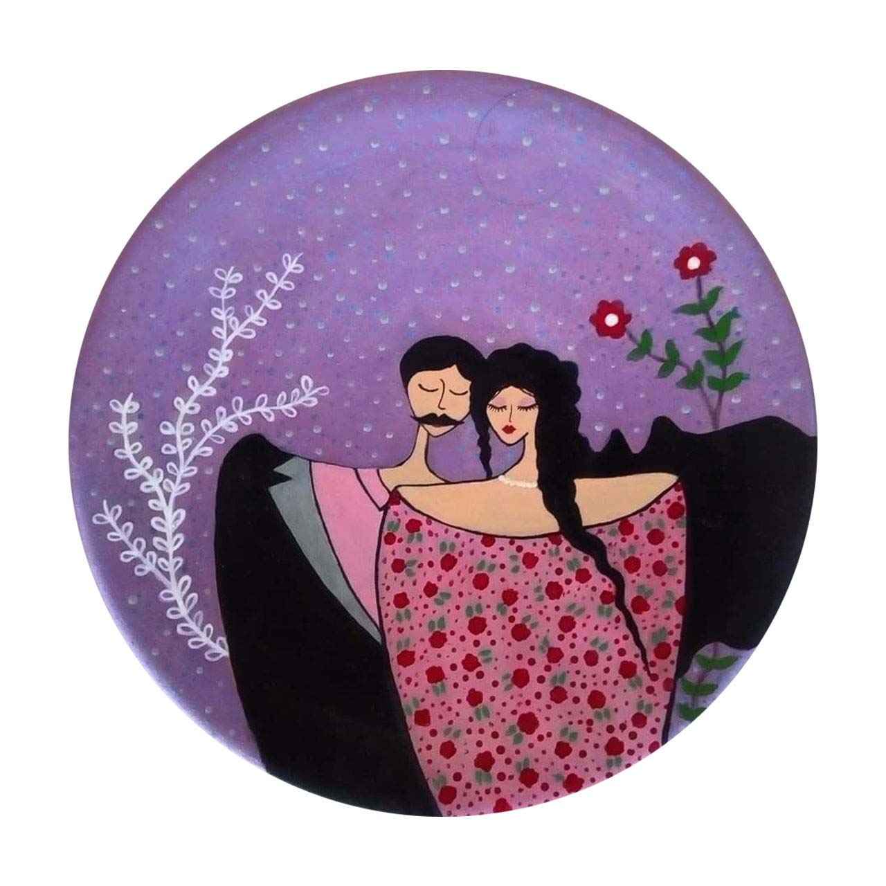 Price and Buy Hand-Painted Decorative Pottery Wall Plate Love’s Portrait - Image 4