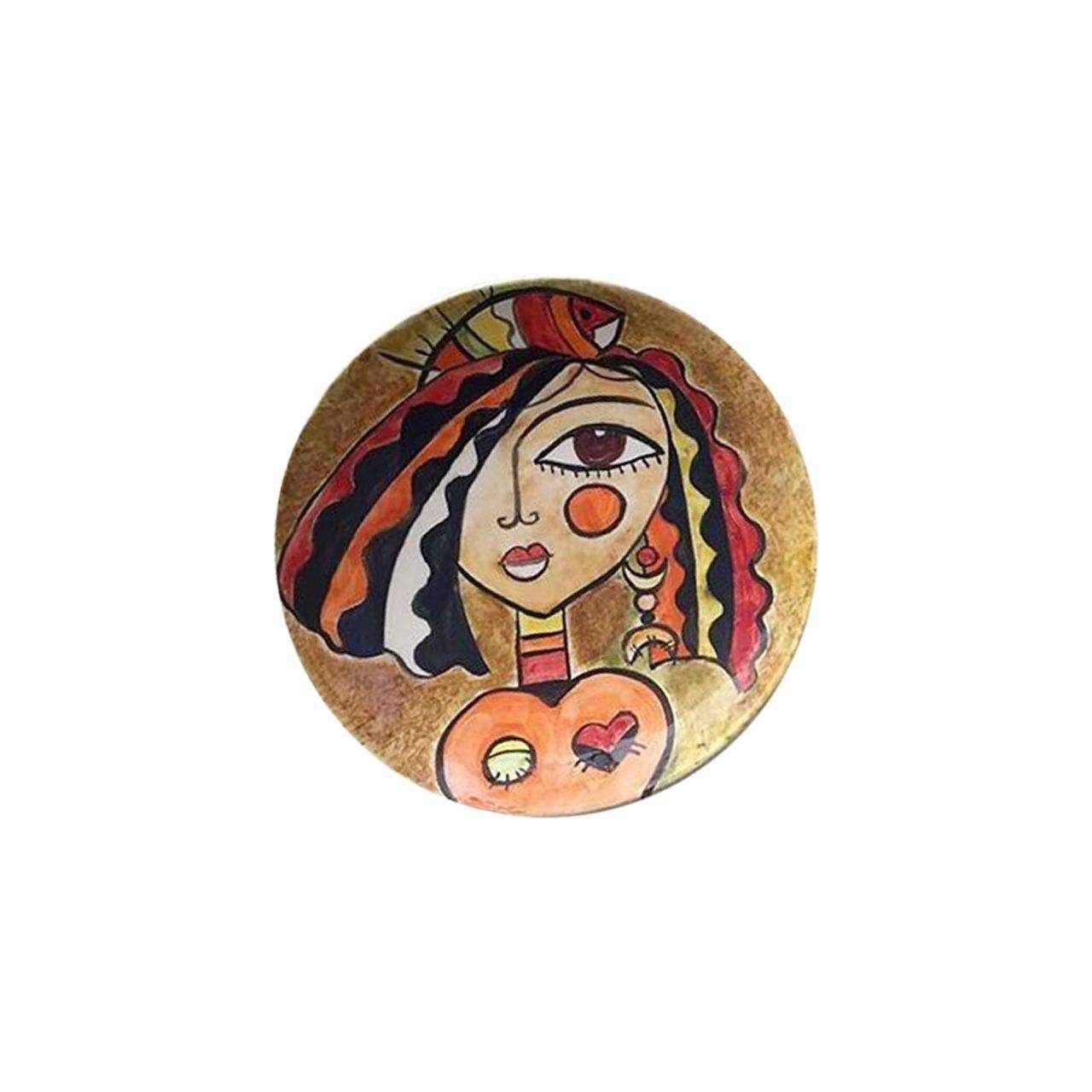 Price and Buy Hand-Painted Decorative Pottery Wall Plate Minimal Painting (4X) - Image 5