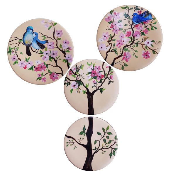 Price and Buy Hand-Painted Decorative Pottery Wall Plate Tree & Birds (4X)_68f6f664483f1.jpeg Price and Buy Hand-Painted Decorative Pottery Wall Plate Tree & Birds (4X)