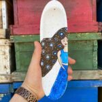 Price and Buy Hand-painted Pottery Incense Holder with Evil Eye Design, Washable & Acrylic Paint