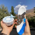 Price and Buy Hand-painted Pottery Incense Holder with Evil Eye Design, Washable & Acrylic Paint - Image 6