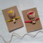 Price and Buy Hand-Painted Rose Floral Greeting Card (x8)