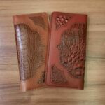 Price and Buy Hand-Stitched Leather Wallet – Vintage Patterned Bifold for Men & Women