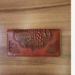 Price and Buy Hand-Stitched Leather Wallet – Vintage Patterned Bifold for Men & Women - Image 3